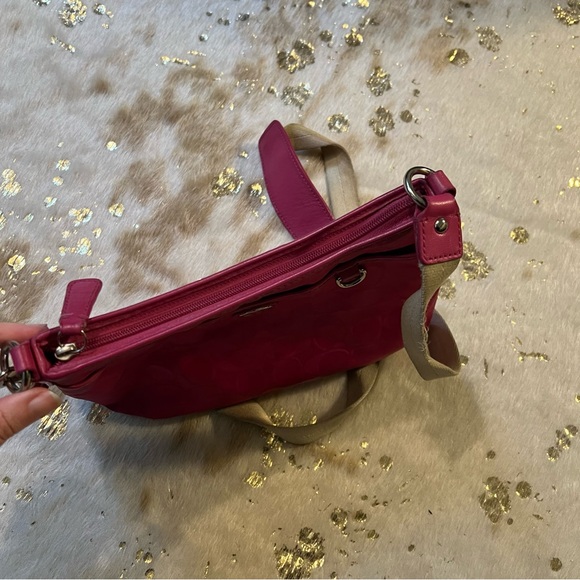 Coach Pink Nylon Crossbody Bag - Picture 3 of 9